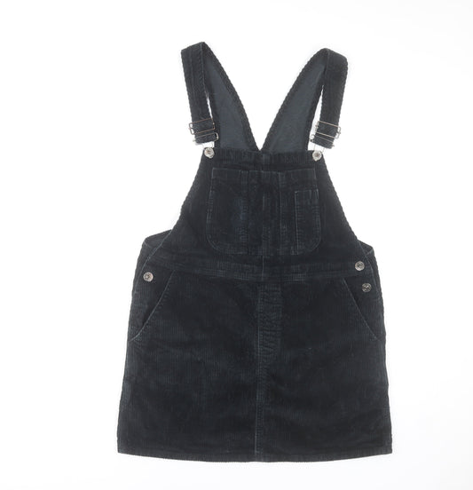 BDG Urban Outfitters Women's Black Corduroy Pinafore Dress L
