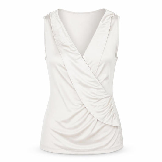 Jasper Conran Women’s Beige Wrap Sleeveless Blouse Size 10