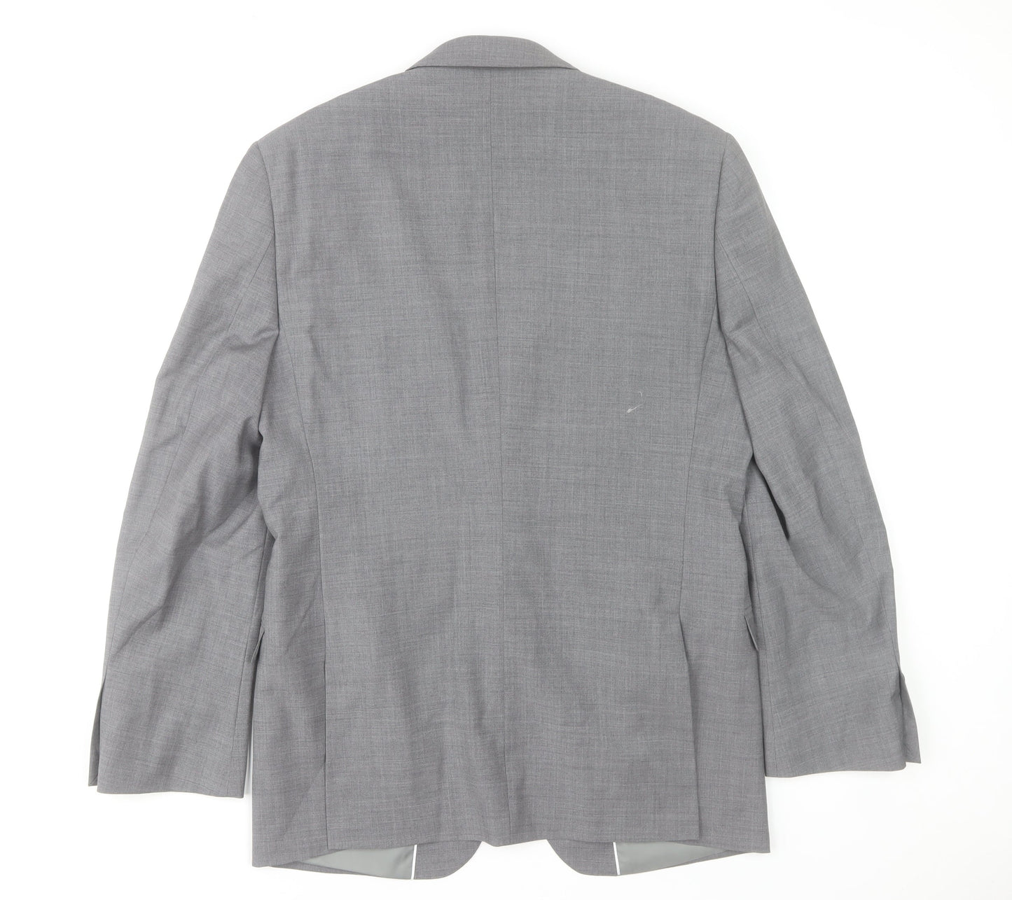 Moss 1851 Men's Grey Tailored Fit Wool Blend Suit Jacket 40R