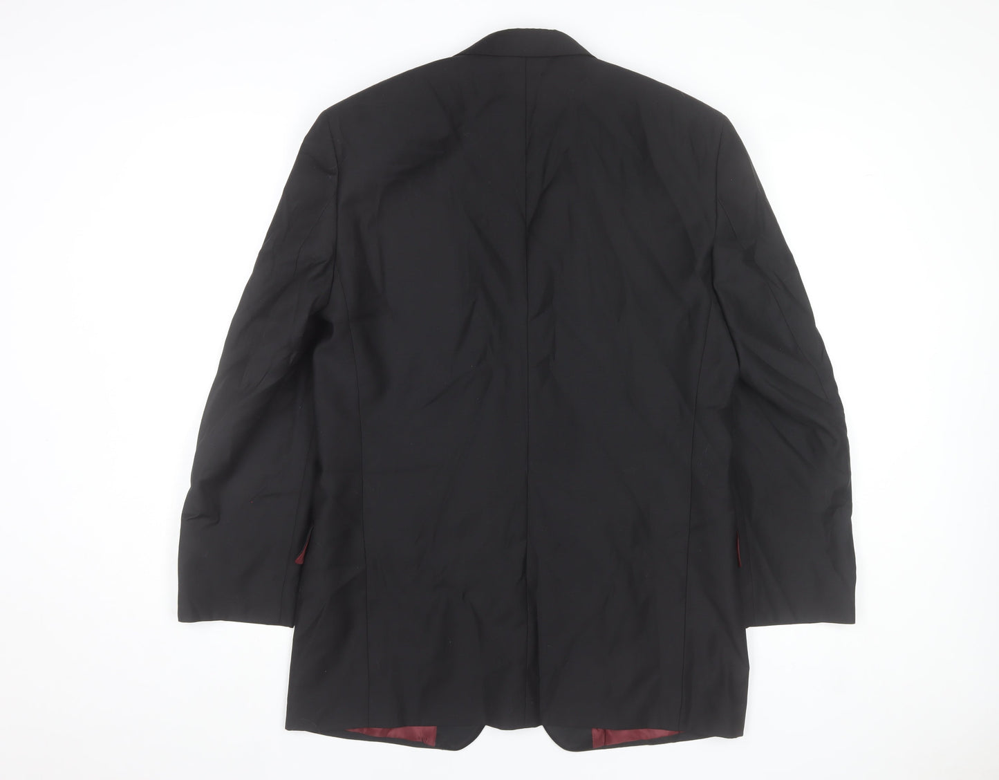 Scott & Taylor Mens Black 40R Wool Blend Shawl Lapel Formal Jacket