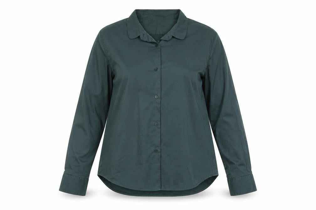 Lareida Women’s Green Cotton Button-Up Shirt Size 12