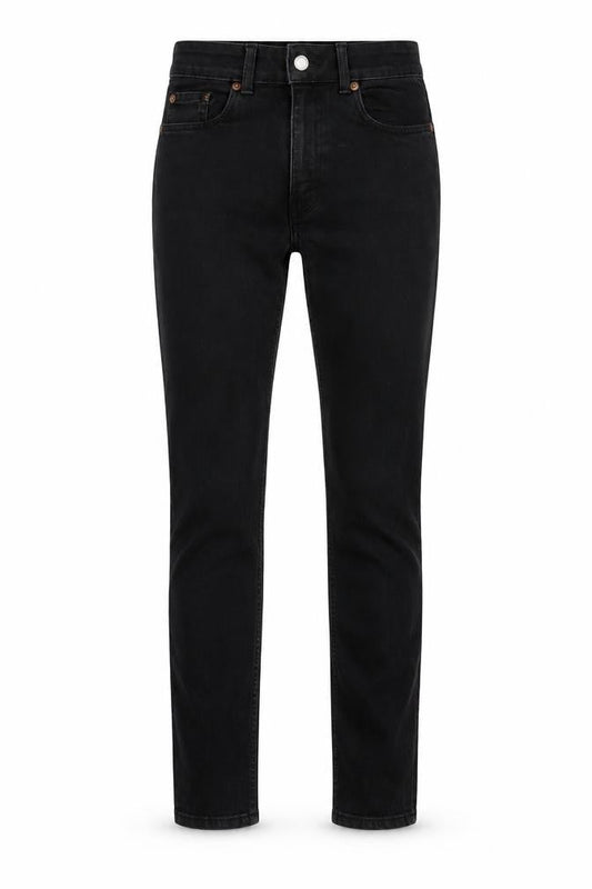 H&M Womens Black Skinny Jeans Size 8 High Rise Stretch Denim