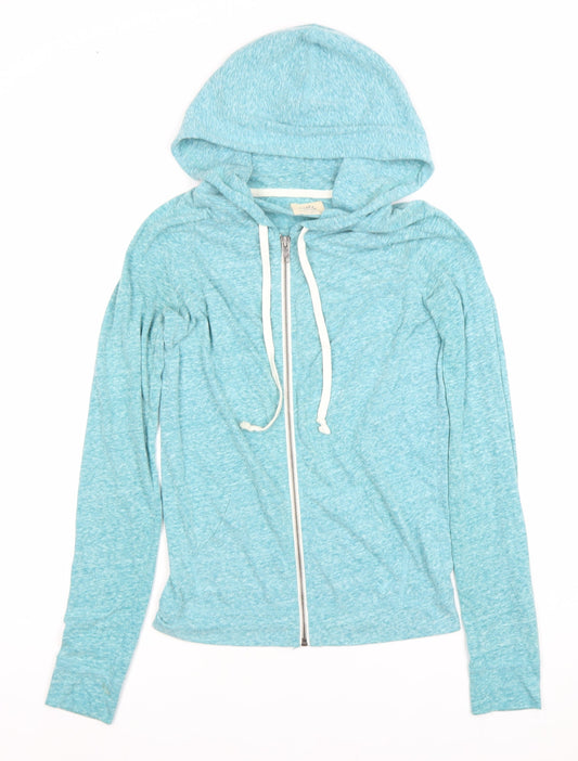 American Eagle Womens Blue Full Zip Hoodie Size Small Lightweight