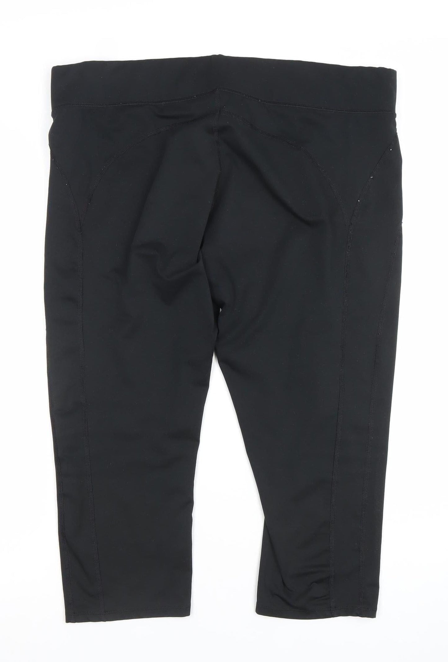 Dunnes Stores Women Black XL Cropped Performance Leggings
