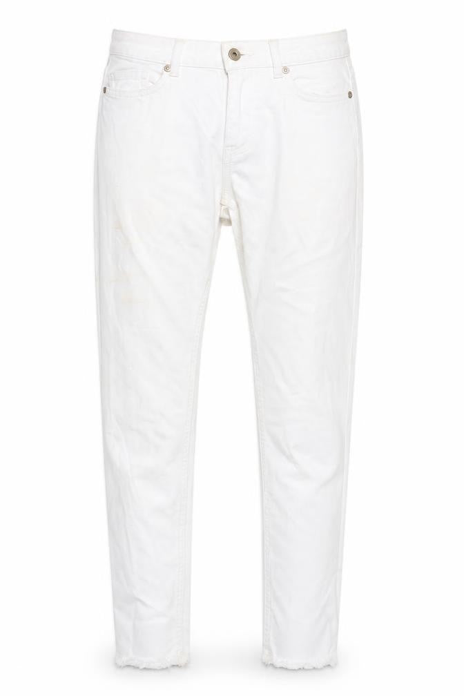 Only Women's White Ankle Skinny Jeans Size S/32 Mid Rise Stretch Denim