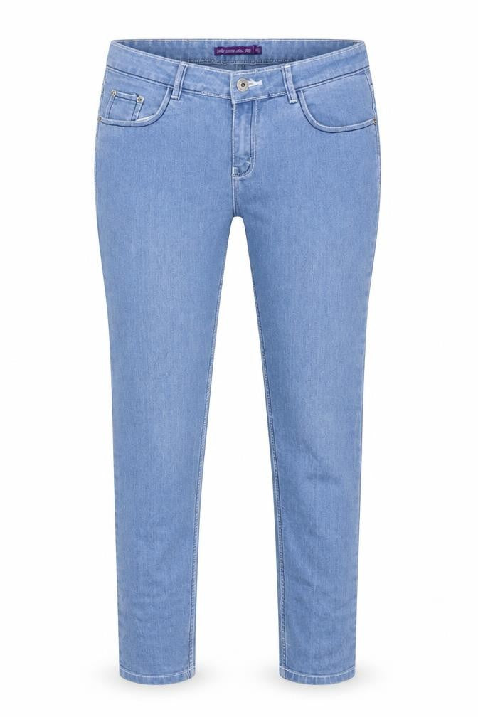 Blue Mid Waist Slim Fit Women’s Jeans Cotton Blend Size 30