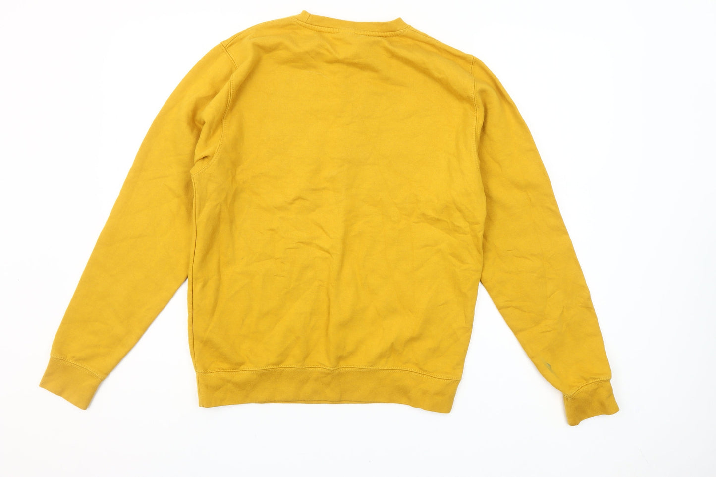 AWDis Womens Yellow Cotton Blend 'You Are My Sunshine' Sweatshirt Size S