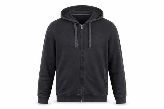 Lacoste Men’s Black Full Zip Hoodie Size L Cotton Regular Fit