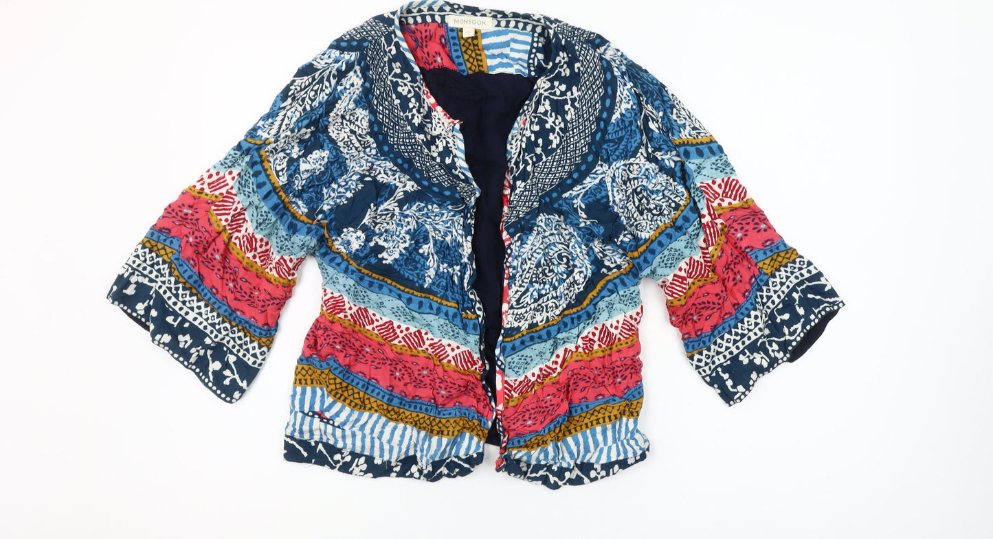Monsoon Women’s Multicoloured Bohemian Kimono Blouse Size S