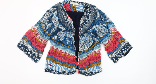 Monsoon Women’s Multicoloured Bohemian Kimono Blouse Size S