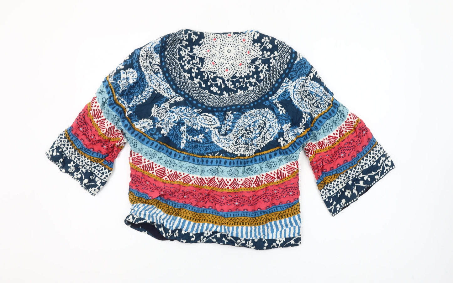 Monsoon Women’s Multicoloured Bohemian Kimono Blouse Size S
