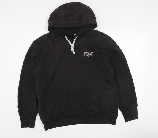 Everlast Men's Black Pullover Hoodie M Regular Fit Sportswear