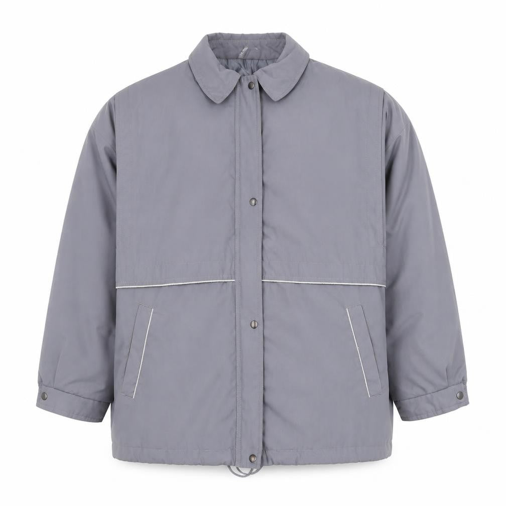 Tehomac Men’s Grey L Mid-Length Casual Polyester Jacket