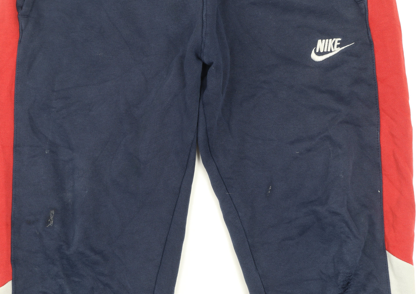 Nike Boys Blue Jogger Sweatpants Small Fleece Activewear Trousers