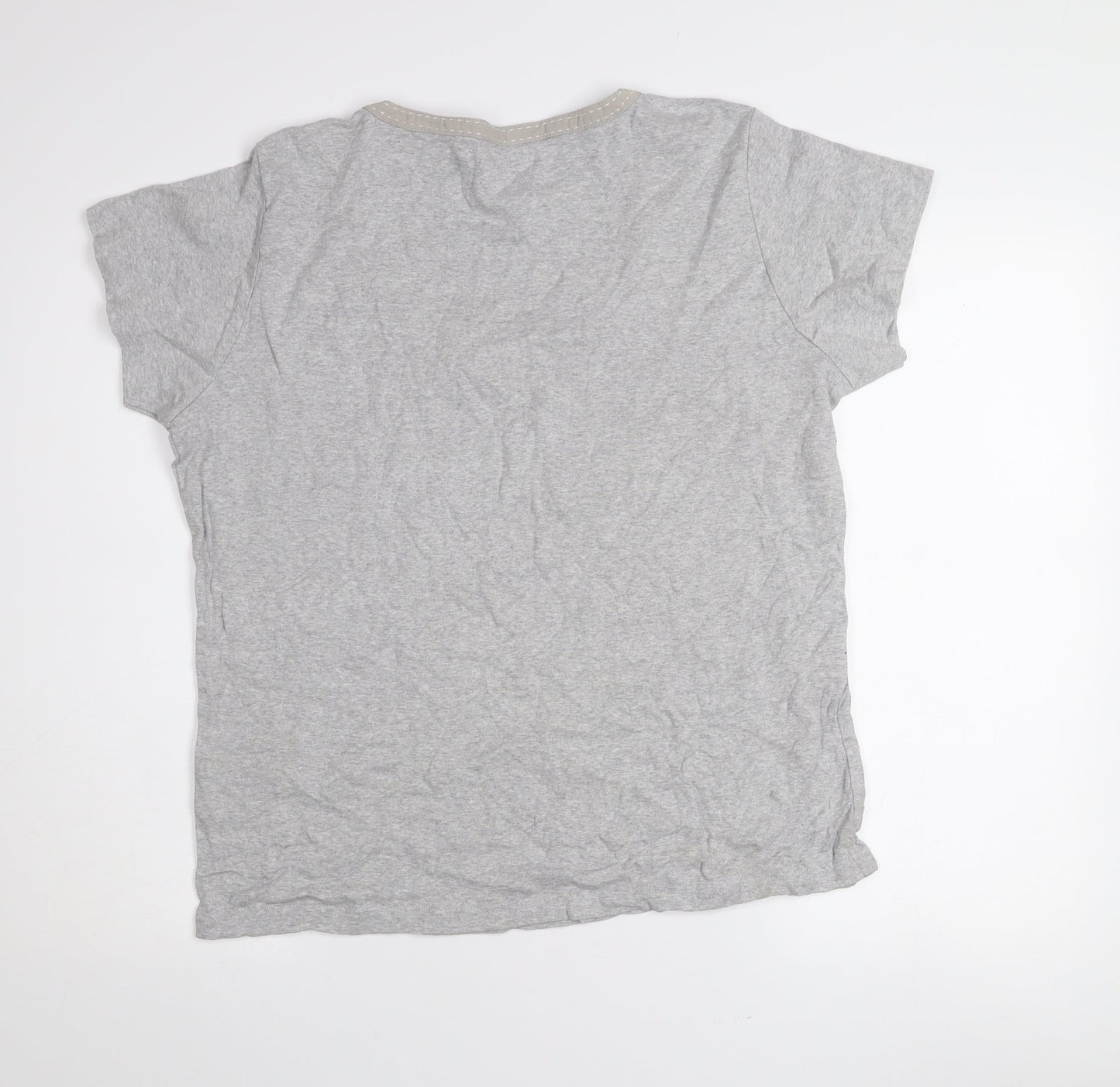 Maine New England Women’s Grey Size 18 Cotton Scoop Neck T-Shirt
