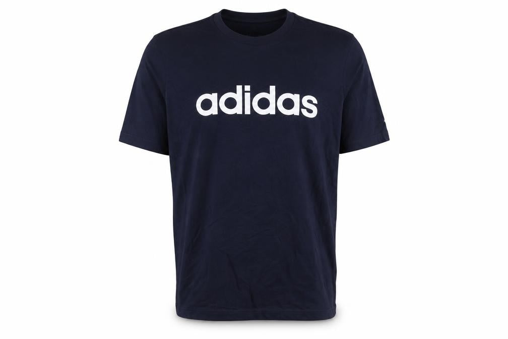 adidas Men’s Blue L Basic Crew Neck Cotton T-Shirt