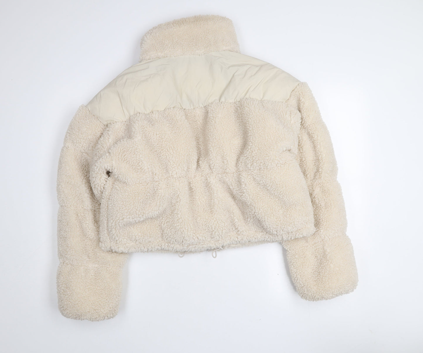 H&M Divided Women’s Beige Cropped Puffer Jacket Size S