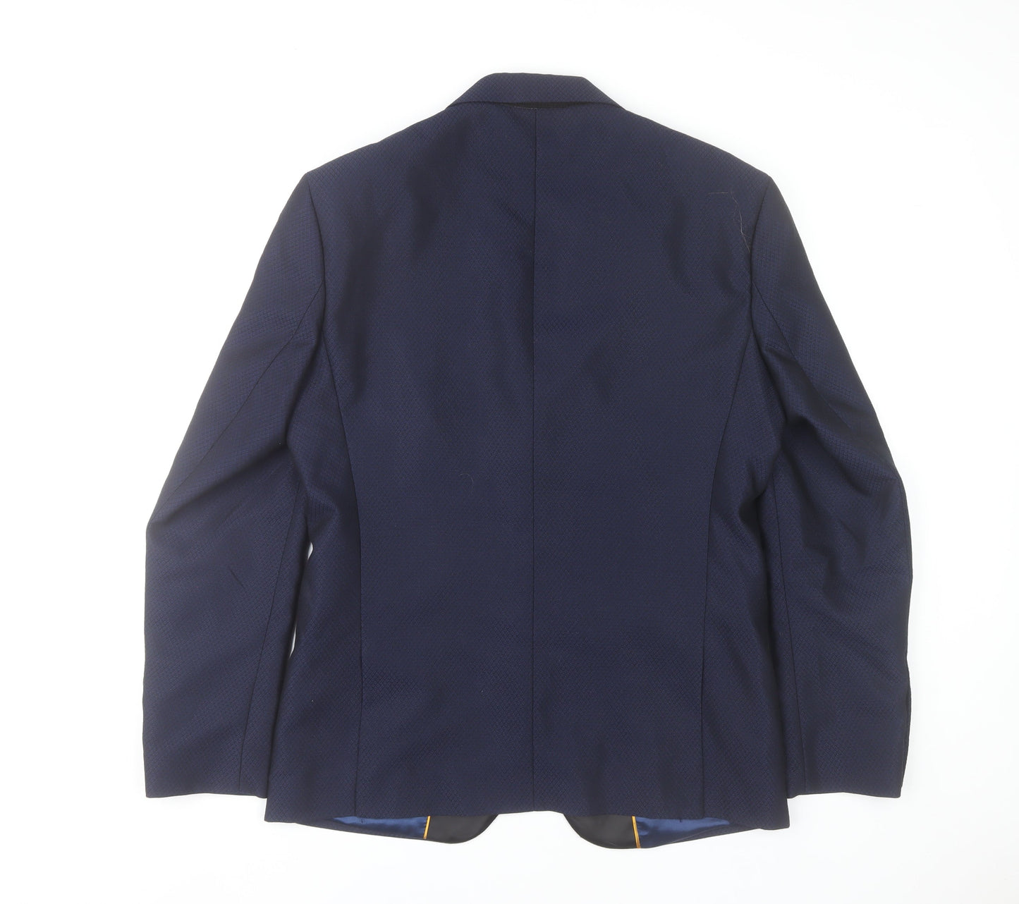 House of Cavani Men's Navy Tuxedo Blazer 38R Slim Fit Shawl Lapel