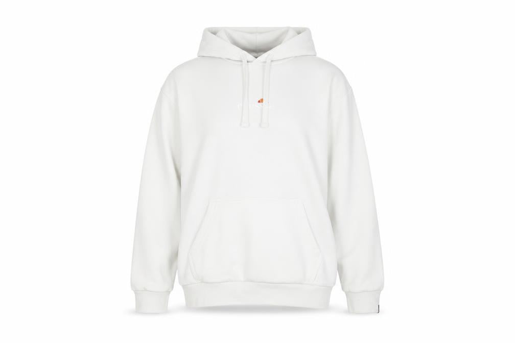 Ellesse Womens White UK 10 Pullover Hoodie Cotton Blend Casual