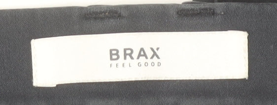 Brax Feel Good Women's Black Chino Trousers Size 16R Cotton Blend