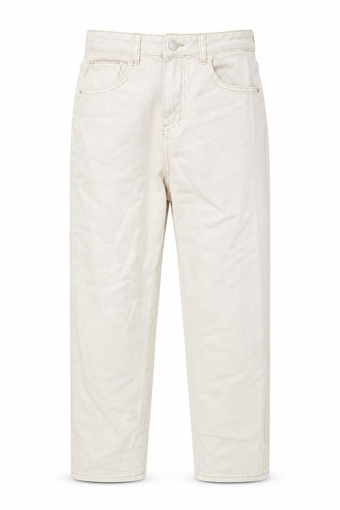 Denim Style Women’s Beige High-Rise Mom Jeans UK 10