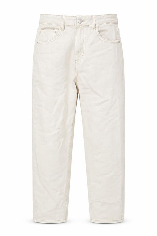 Denim Style Women’s Beige High-Rise Mom Jeans UK 10