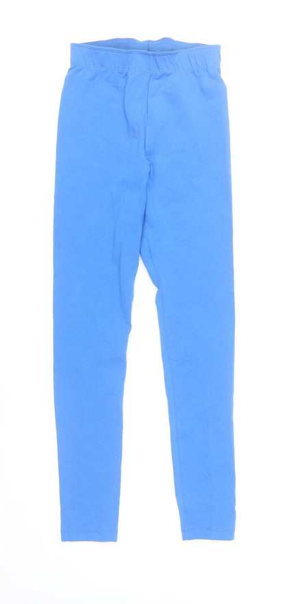 Myprotein Womens Blue Cotton Elastane Slim Fit Active Leggings Size S