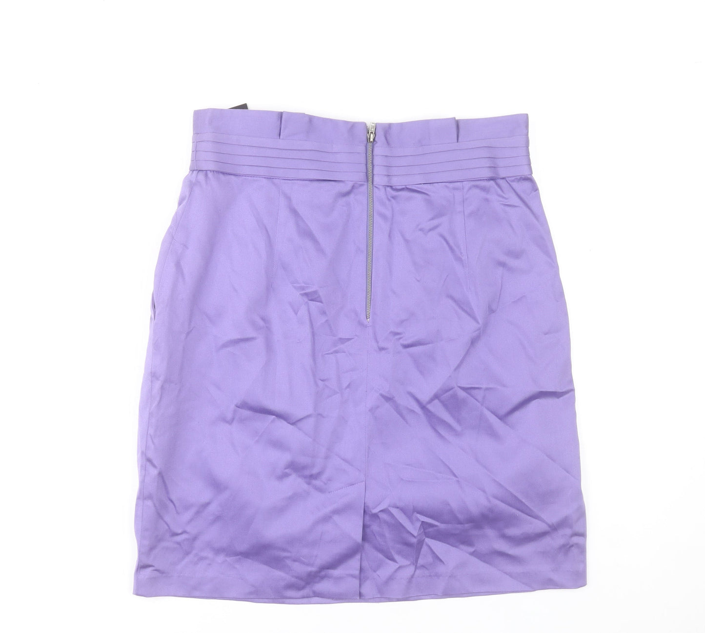 Savida Women’s Purple Size 12 Pencil Skirt Cotton Blend Knee Length