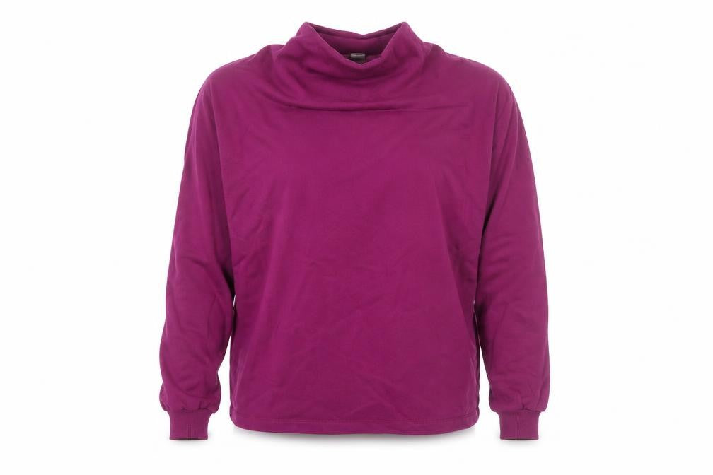 Gallery Womens Purple Cotton Pullover Hoodie Medium