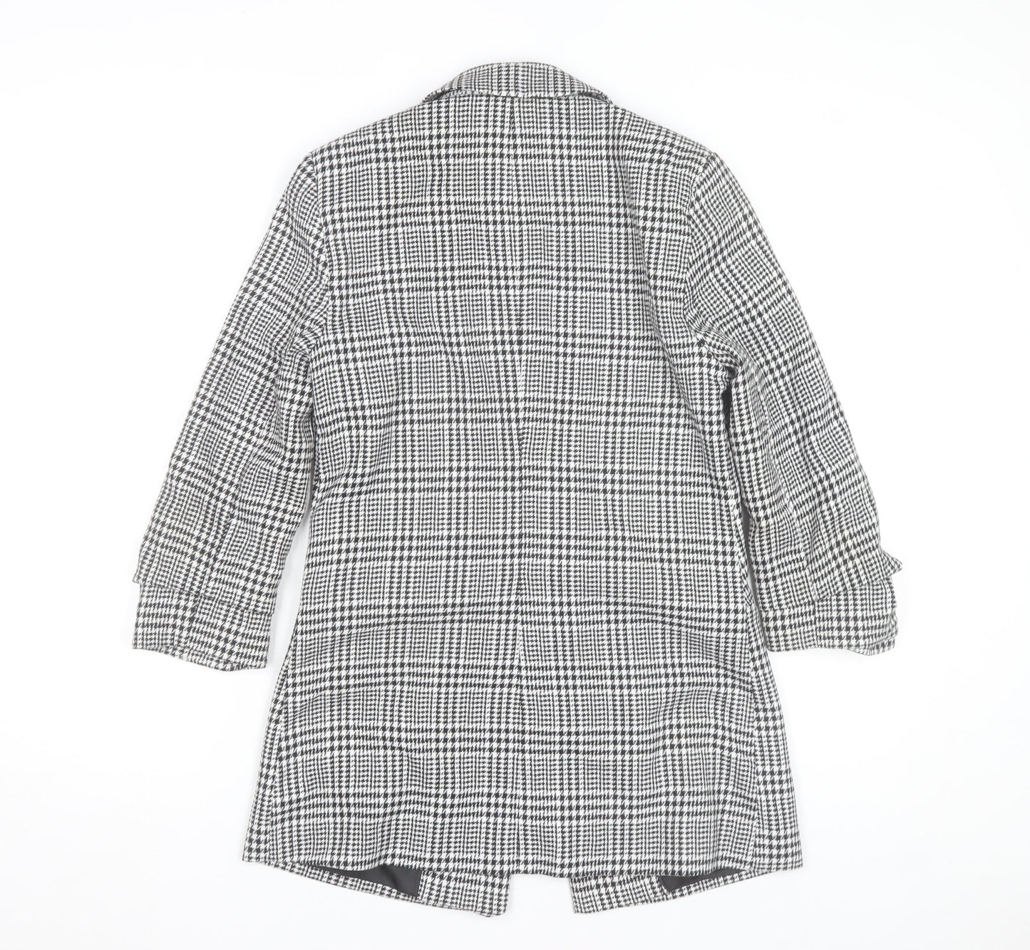 Miss Selfridge Women's Black Check Blazer Jacket Size 8