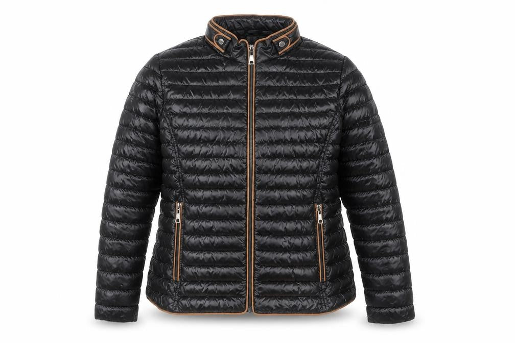 VV Collection Women's Black 2XL Puffer Jacket Lightweight Winter Coat