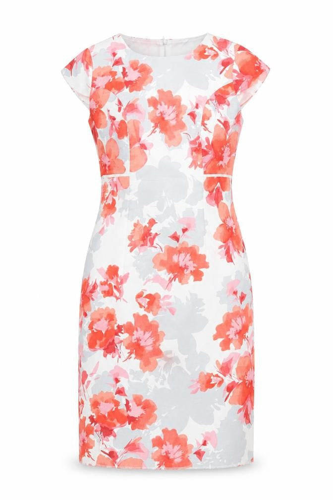 Anna Rose Womens Multicoloured Floral Sheath Dress Size 12