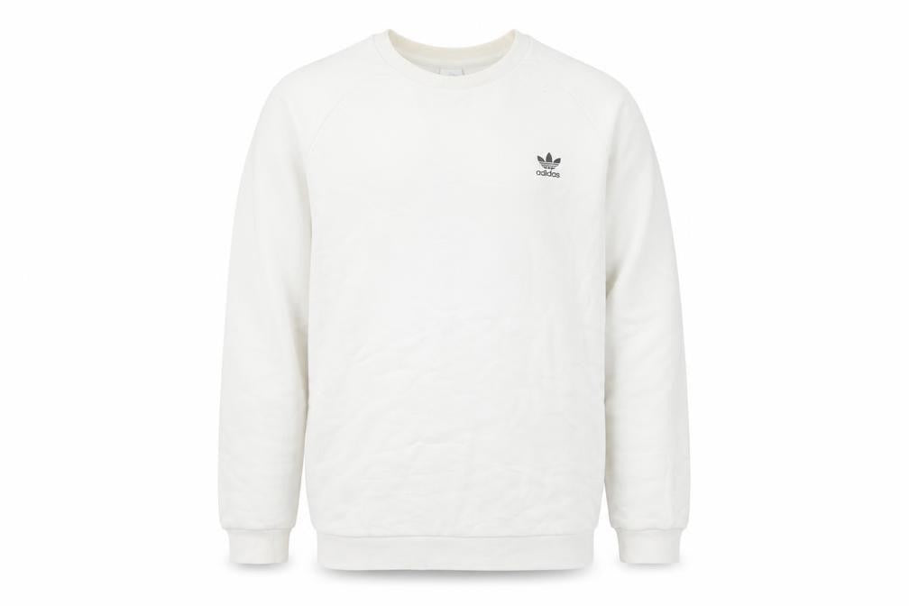 Adidas Men's White Long Sleeve Pullover Sweatshirt Size L