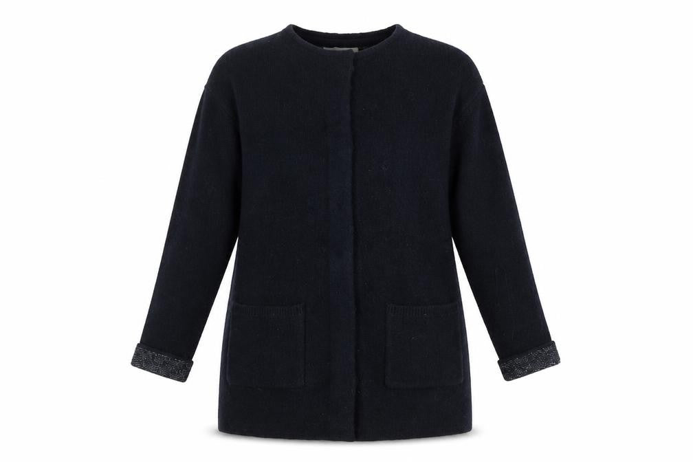 Promod Women’s Black Wool Blend Long Cardigan Size M
