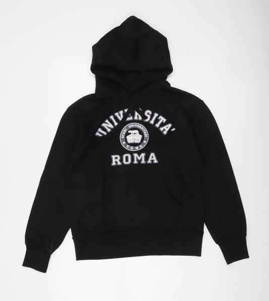 Accessori & Co Black Universita Roma Pullover Hoodie Women S