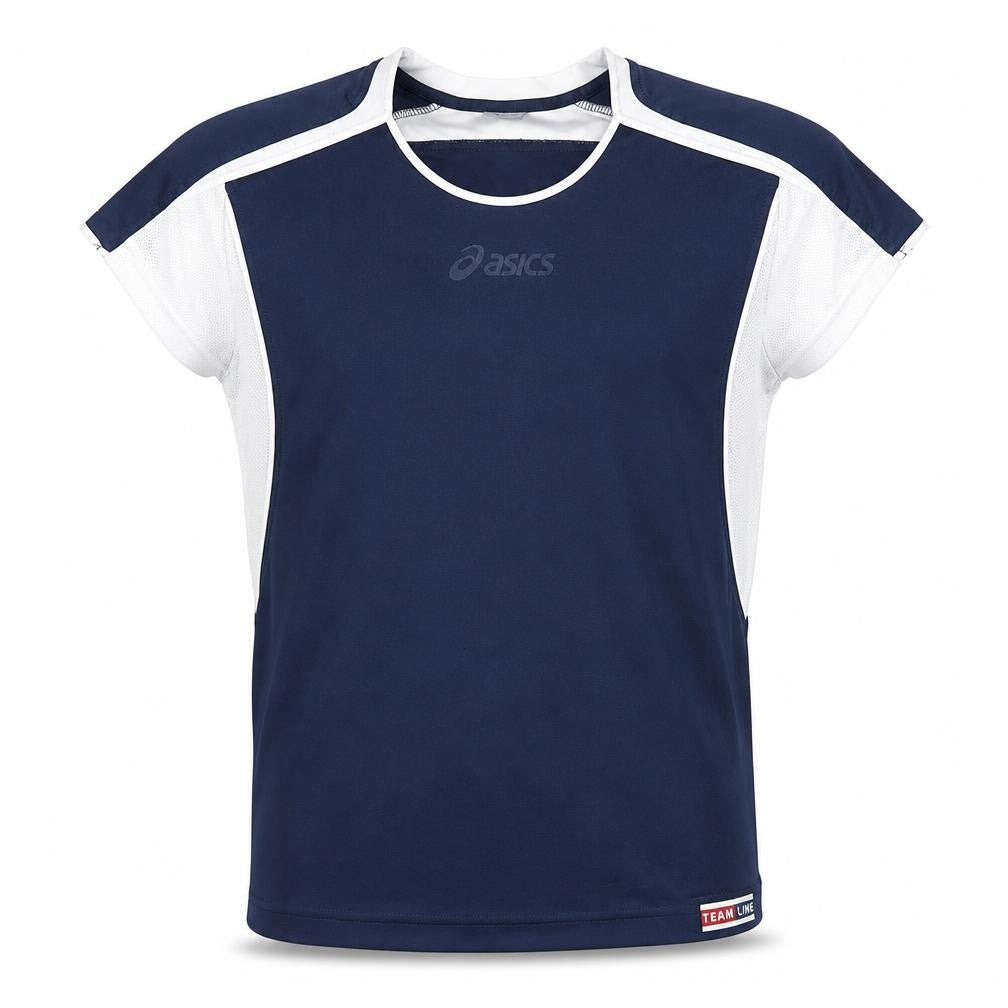 Asics Boys Blue Short Sleeve Athletic Jersey T-Shirt Size 7X