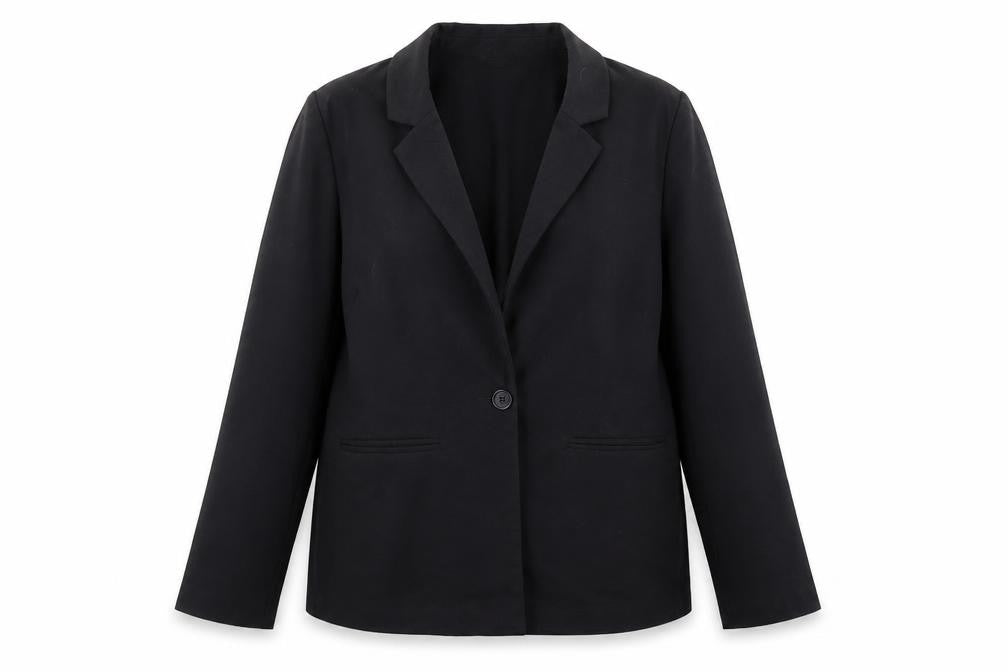 H&M Divided Women's Black Single-Breasted Blazer Size 12