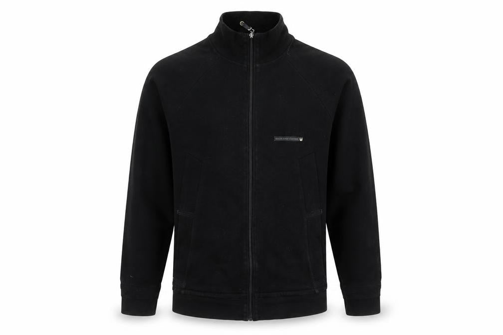 Duck and Cover Men's Black Full Zip Fleece Sweatshirt M