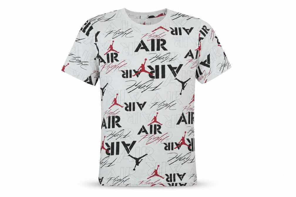 Jordan Teens White Graphic Print T-Shirt XL Sports Style