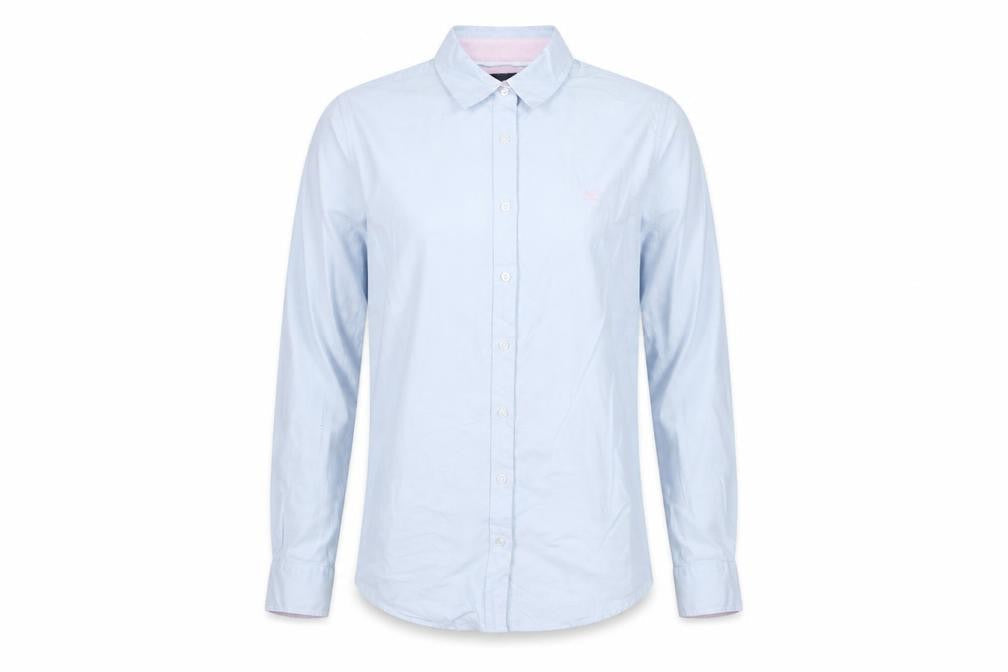 Crew Clothing Company Men's Blue Classic Fit Button-Up Shirt M
