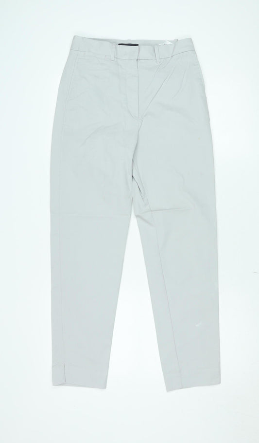 Marks and Spencer Men's Grey Regular Fit Chino Trousers Size 8