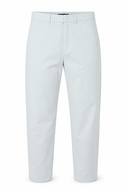Front view of Marks & Spencer Men's Grey Regular Fit Chino Trousers, size 8
