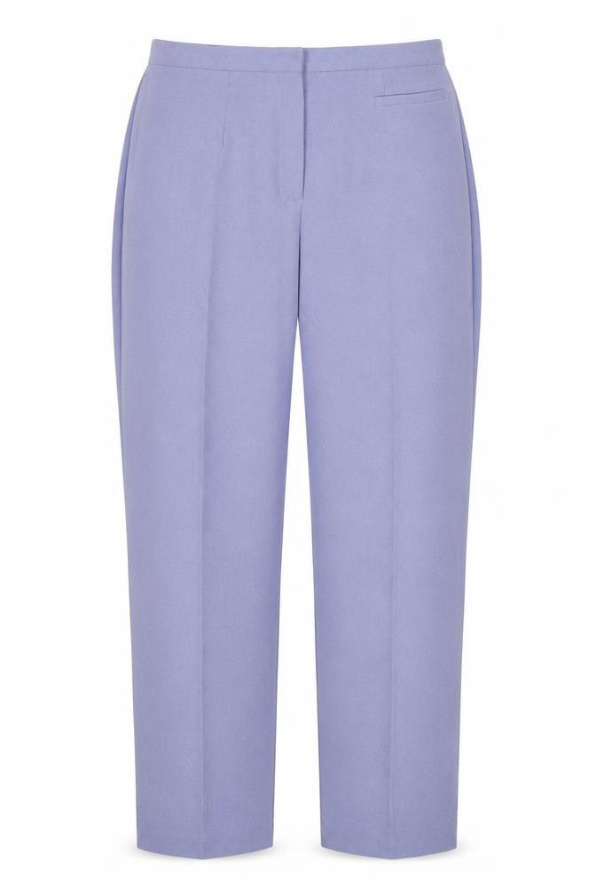 Zeta Womens Purple Size 18 Straight Polyester Trousers
