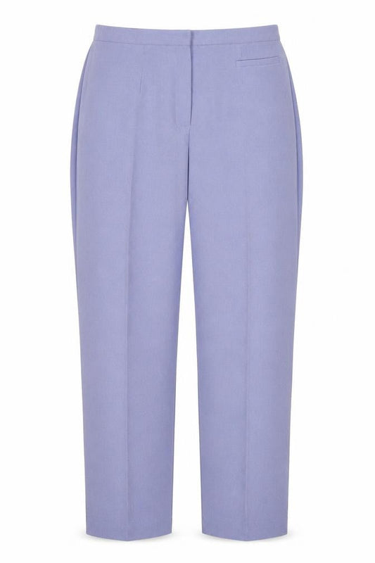 Zeta Womens Purple Size 18 Straight Polyester Trousers