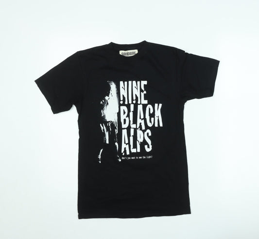 Sandbag Men’s Black Nine Black Alps Band Graphic T-Shirt XS Vintage
