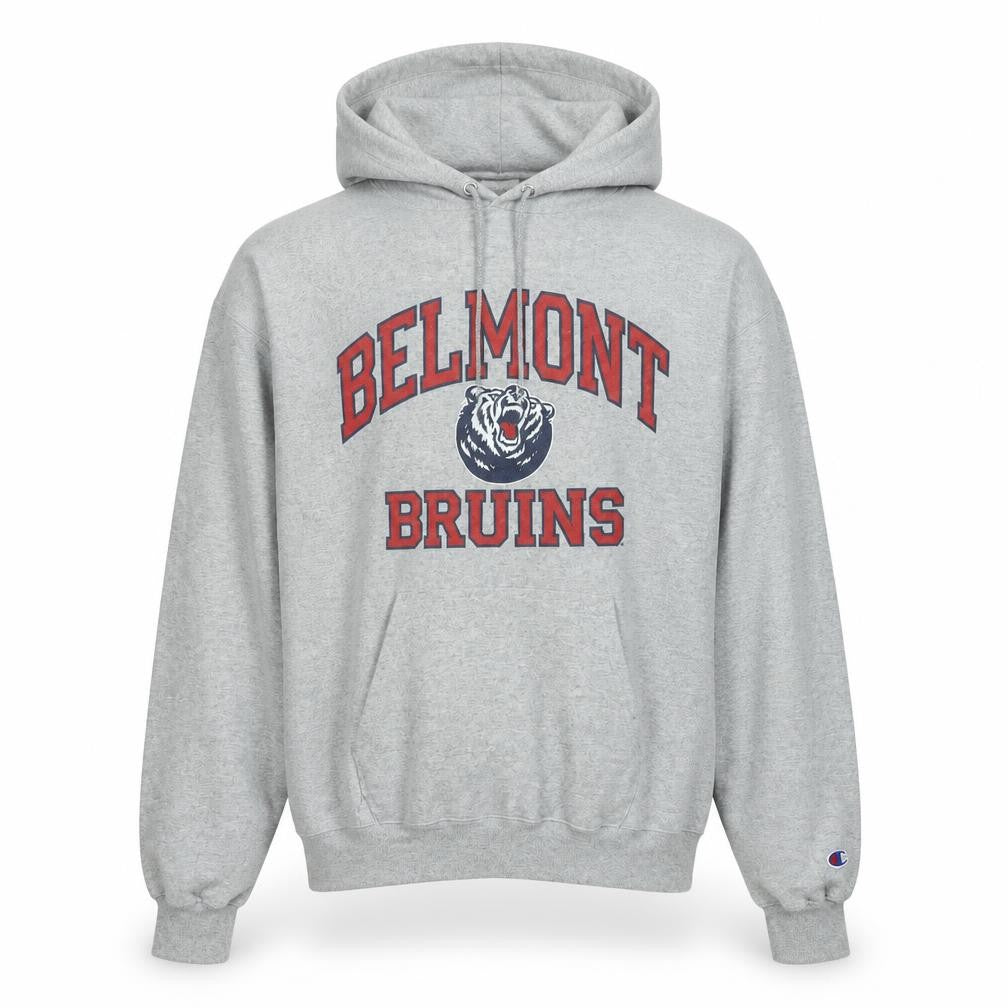 Champion Men's Grey Belmont Bruins Hoodie Small Athletic Fit