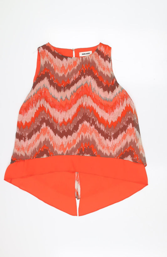 Gerard Womens Multicoloured Size 16 Sleeveless Tunic Blouse