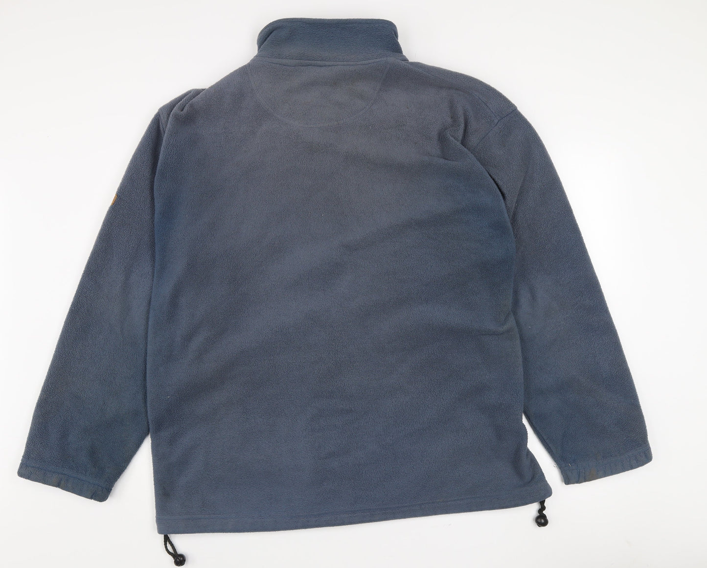 P.G.Field Men's Blue Fleece Full Zip Jacket XL Outdoor Casual
