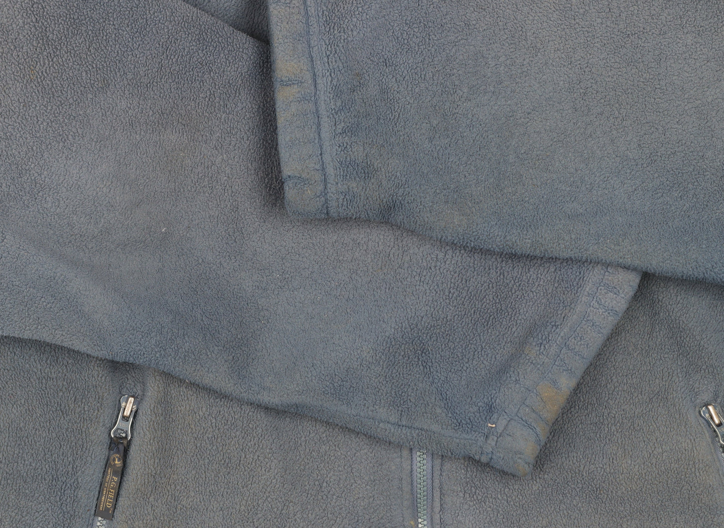 P.G.Field Men's Blue Fleece Full Zip Jacket XL Outdoor Casual