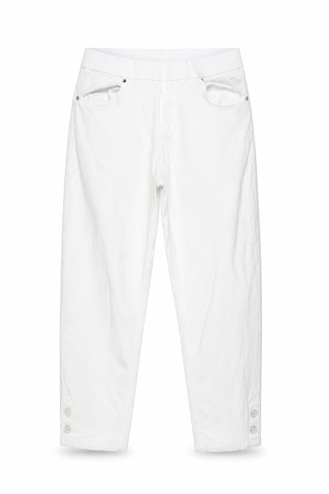 No2moro Women's White Slim Fit Ankle Jeans Size S Stretch Denim